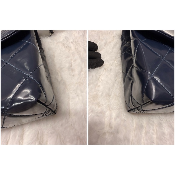 CHANEL-14512968 Blue Glazed Lambskim Jumbo Flap - Picture 15 of 16